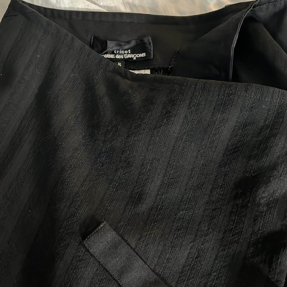 Comme des Garçons Tricot wool blend faux wrap A line skirt size S - Picture 15 of 15